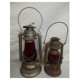 RED GLOBE BARN LANTERNS