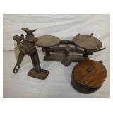 A MODEL JACK,PULLEY,SCALES