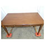 VIEW 2 CLOSEUP TOP WALNUT TABLE