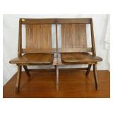 OAK FOLDING CHAIRS