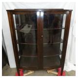 MAH. CURVED DOOR CHINA CLOSET