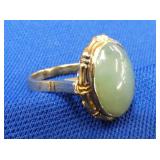 JADE 14KT LADIES RING 