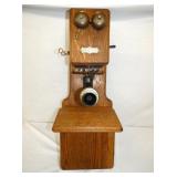 32IN OAK CHICAGO WALL PHONE