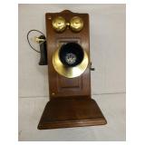UNUSUAL WALNUT CASE WALL PHONE