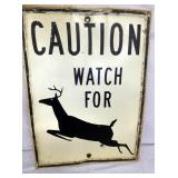 18X24 CAUTION WATCH FOR DEER SIGN
