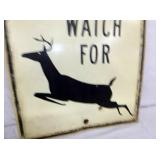 VIEW 2 CLOSEUP DEER SIGN