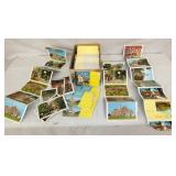 NOS OLD SALEM, WINSTON SALEM POSTCARDS