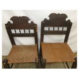 VIEW 2 CLOSEUP BACKS EARLY CHAIRS