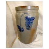 VIEW 2 CLOSEUP BLUE DECO. CROCK