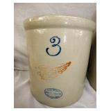 3G. REDWING STONEWARE CROCK