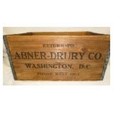 21X13 WOODEN ABNER DRURY CO. BOX