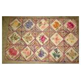 44IN FLOWER PATTERN RUG