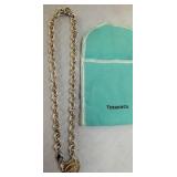 52G. STERLING TIFFANCY CHOKER