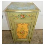 NICE HANDPAINTED RECORD STAND