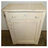 SMALL PAINTED ONE DOOR CABINET