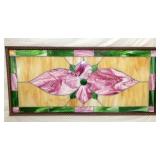 48X22 STAINED GLASS WINDOW