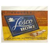 36X24 MASONITE LESCO HOME SIGN