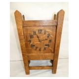 MISSION OAK MANTEL CLOCK