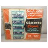NOS GILLETTE BLADES DISPLAY