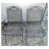 MATCHING WROUGHT IRON CHAIRS