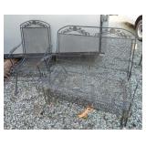 WROUGHT IRON GLIDER, CHAIR