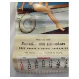 VIEW 2 CLOSEUP CALENDAR W/ PINUP GIRL