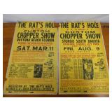 1989,1991 RATS HOLE CHOPPER SHOW POSTERS