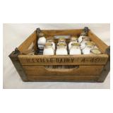 MELVILLE DAIRY CRATE W/ BOTTLES