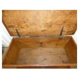 VIEW 3 W/ OLD RED PAINT, 2 DRAWERS