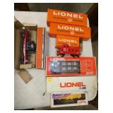 LIONEL TRAIN CARS W/ ORIG. BOXES