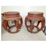 MATCHING ORIENTAL STOOLS