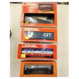LIONEL TRAIN CARS W/ ORIG. BOXES 