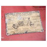 VIEW 9 ORIG. CUSHMAN TAG/PLATE