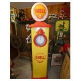 SHELL CLOCK FACE GAS PUMP