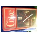 12X22 COKE PLASTIC CLOCK