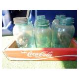 VIEW 2 CLOSEUP BLUE MASON JARS