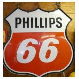 48IN PORC. PHILLIPS 66 DS SIGN