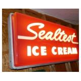 EMB. SEALTEST LIGHTUP ICE CREAM SIGN
