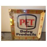 PET DAIRY PRODUCTS CLOCK