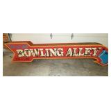 BOWLING ALLEY ARROW NEON SIGN