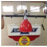 CHEVROLET CAN SWINGER SIGN W/ LIGHTS