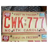 VIEW 2 CLOSEUP LIC. TAGS