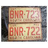 CONSECUTIVE NUMBER TAGS