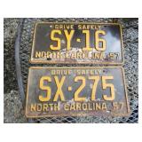 NC LIG. TAGS 1957