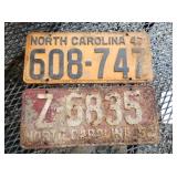 NC LIC. TAGS 47 AND OTHER