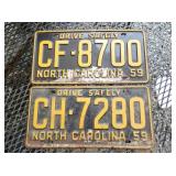 NC LIG. TAGS 1959