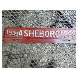 1939 ASHEBORO CITY TAG
