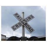VIEW 4 RAILROAD CROSSING SIGN