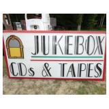 EMB. PLASTIC JUKEBOX 8FTX4FT SIGN  