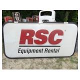 EMB. PLASTIC RSC EQUIPMENT SIGN